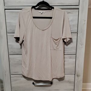 Love Tree Beige V-Neck Tee